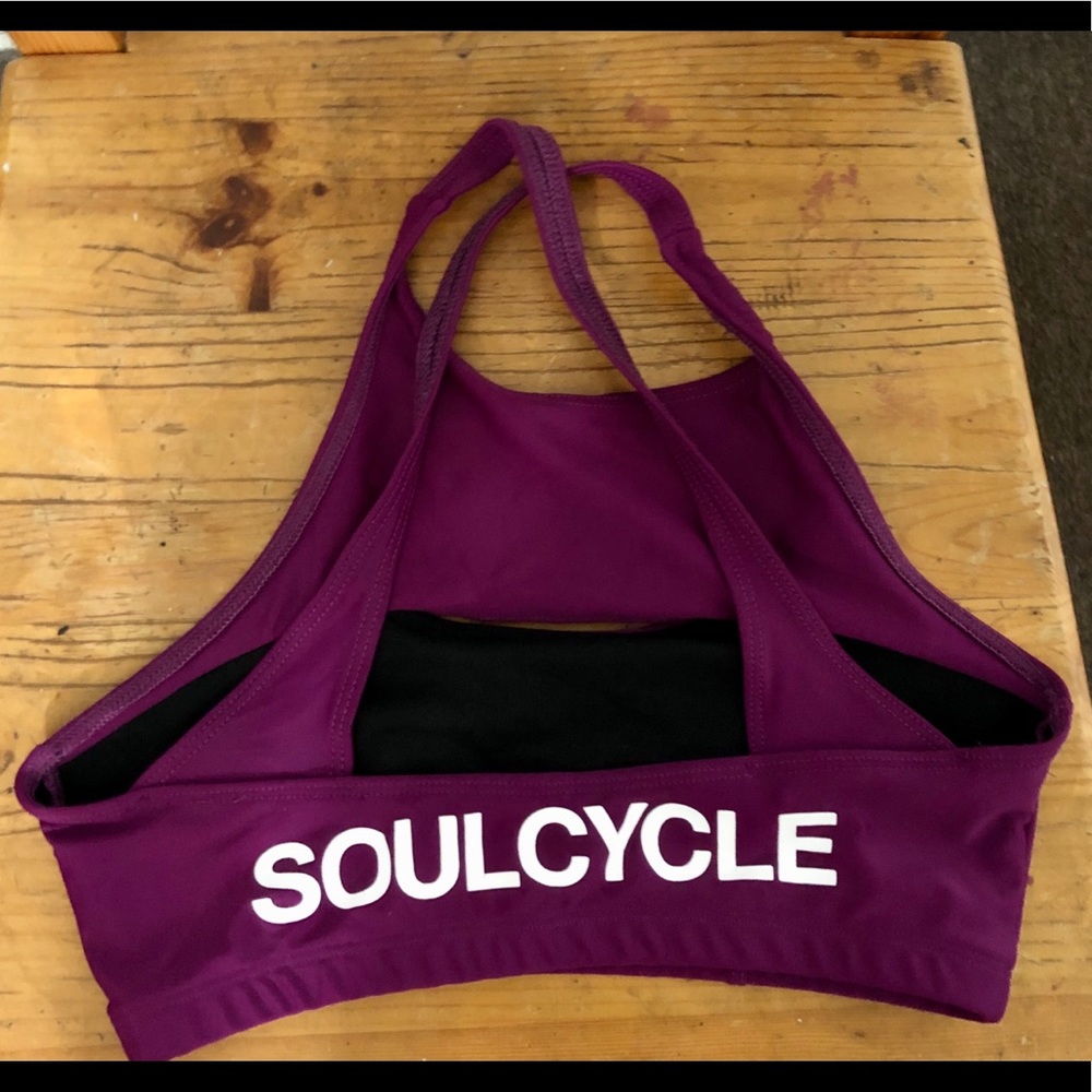 🦋⭐️Soul Cycle • High Neck Spellout Bra Top Size M/L